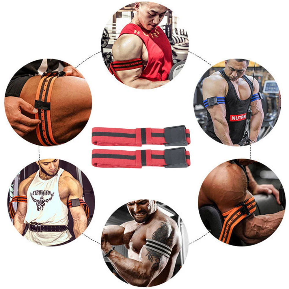 BFR Occlusion Bands Bodybuilding Blood Flow Restriction Band Heavy Weight Lifting Elastic for Men Women Fitness Gym Equipment