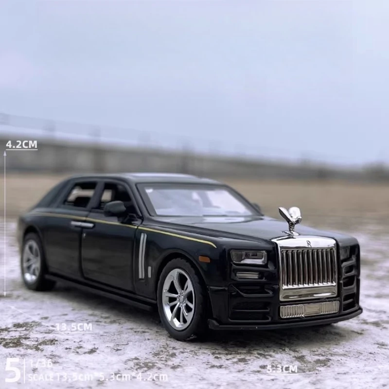

1:36 Phantom Alloy Car Model Diecast Simulation Metal Toy Sound Light Vehicles Collection Childrens Gift