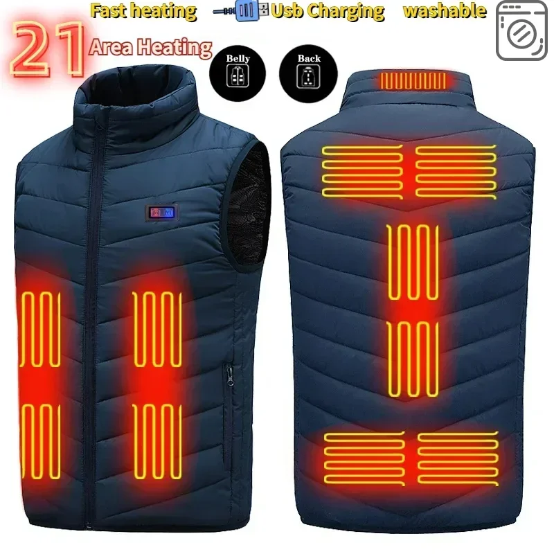 Intelligent Heating Vest Men's Workwear Coat2024 New Adjustable Temperature Efficient Heating Suit Men's Vest Winter Menswear