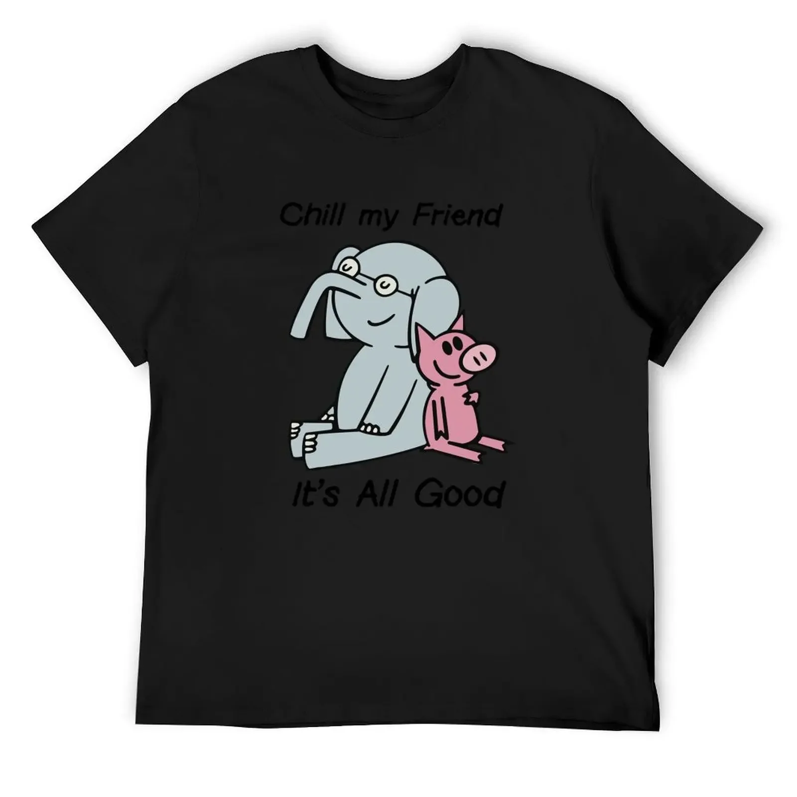 elephant and piggie 3 T-Shirt shirts graphic street wear baggy shirts sports fans men graphic t shirts