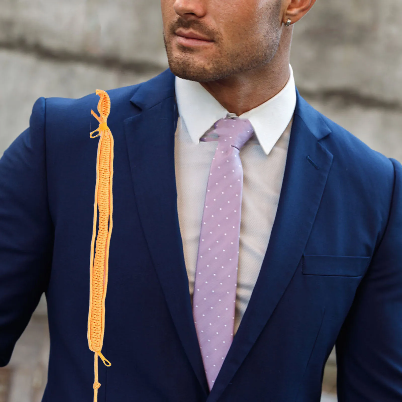 

Golden Aiguillette Shoulder Cord Uniform Epaulets Exquisite Braided Design Comfortable Fit Stage Performance Formal Events