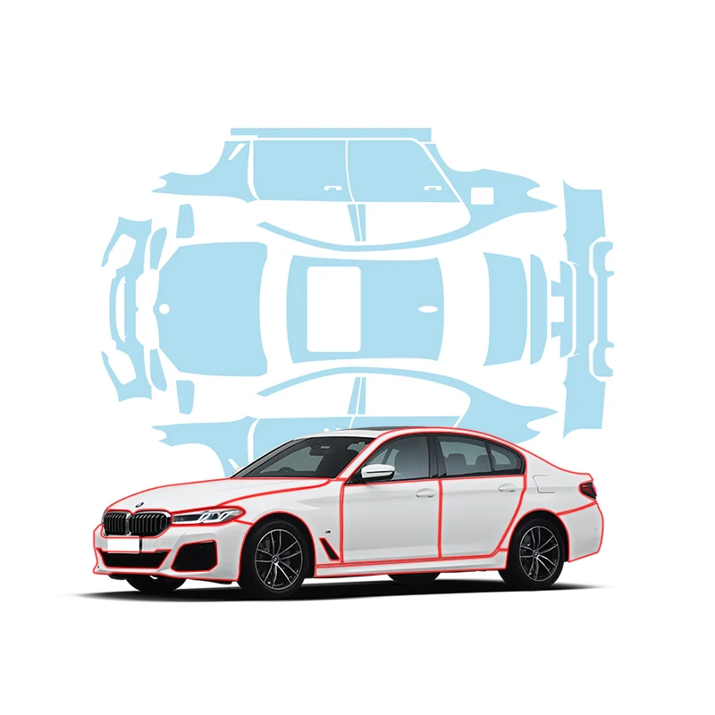 

Подходит для невидимой защитной пленки для автомобильной краски BMW серии 5, импортного ТПУ, прозрачного глянцевого и матового цвета.