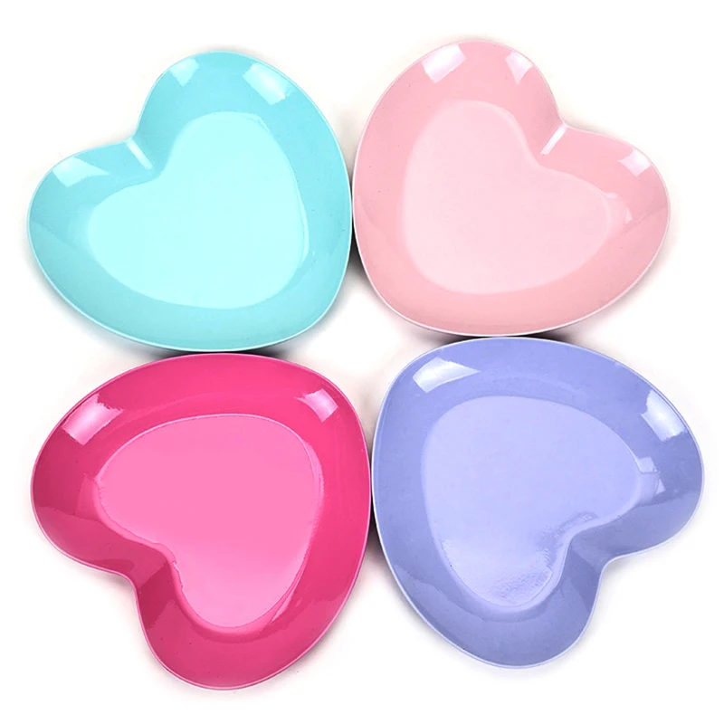 Korean Ins Style Stainless Steel Jewelry Tray Nail Tabletop Tool Storage Tray Into A Heart-shaped Metal Tray