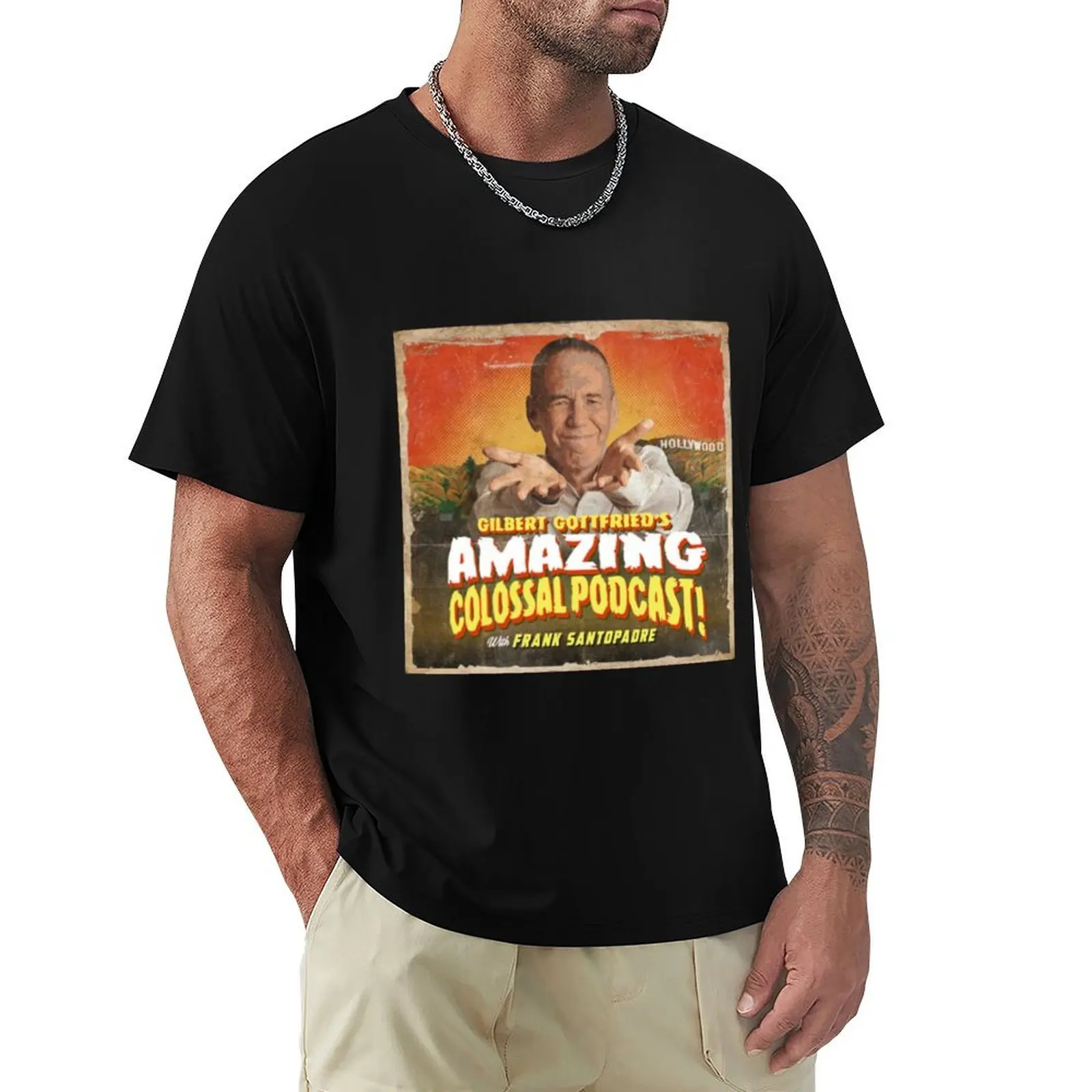 Gilbert Gottfried podcast T-Shirt Work Wear Breathable Tee
