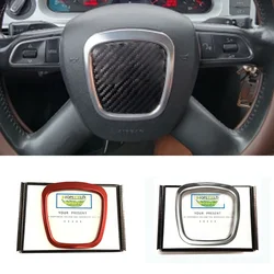 Car Steering Wheel Panel Center Emblem Sticker Cover Trim for Audi A3 8P S3 8V A4 B6 B7 B8 A6 C6 A5 A8 Q3 Q5 Q7 2010 2011 2012