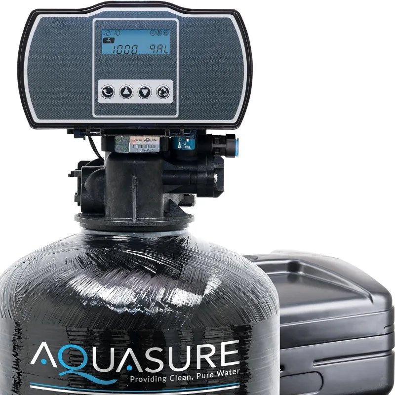 سلسلة Aquasure Harmony 72,000 حبة منقي مياه للمنزل بالكامل مع رأس تحكم رقمي عالي الكفاءة (72,000 حبة)
