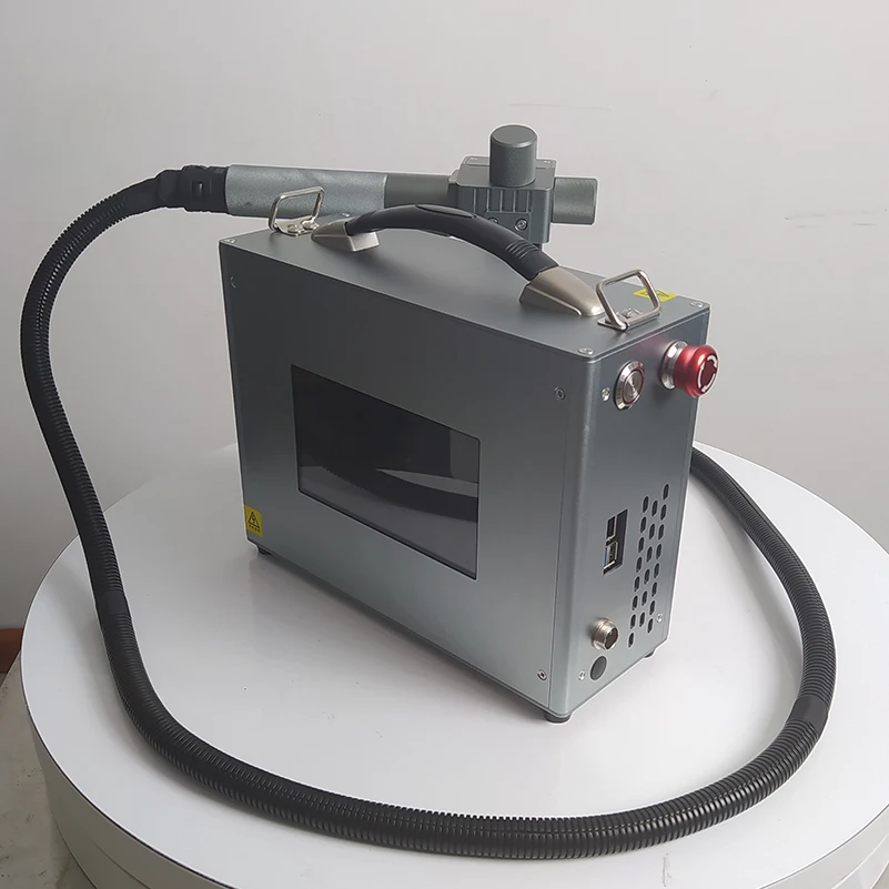 Portable Pulse Laser Cleaning Machine 20W/30W for Metal Stone Aluminum Rust Removal New High Productivity Laser Cleaner