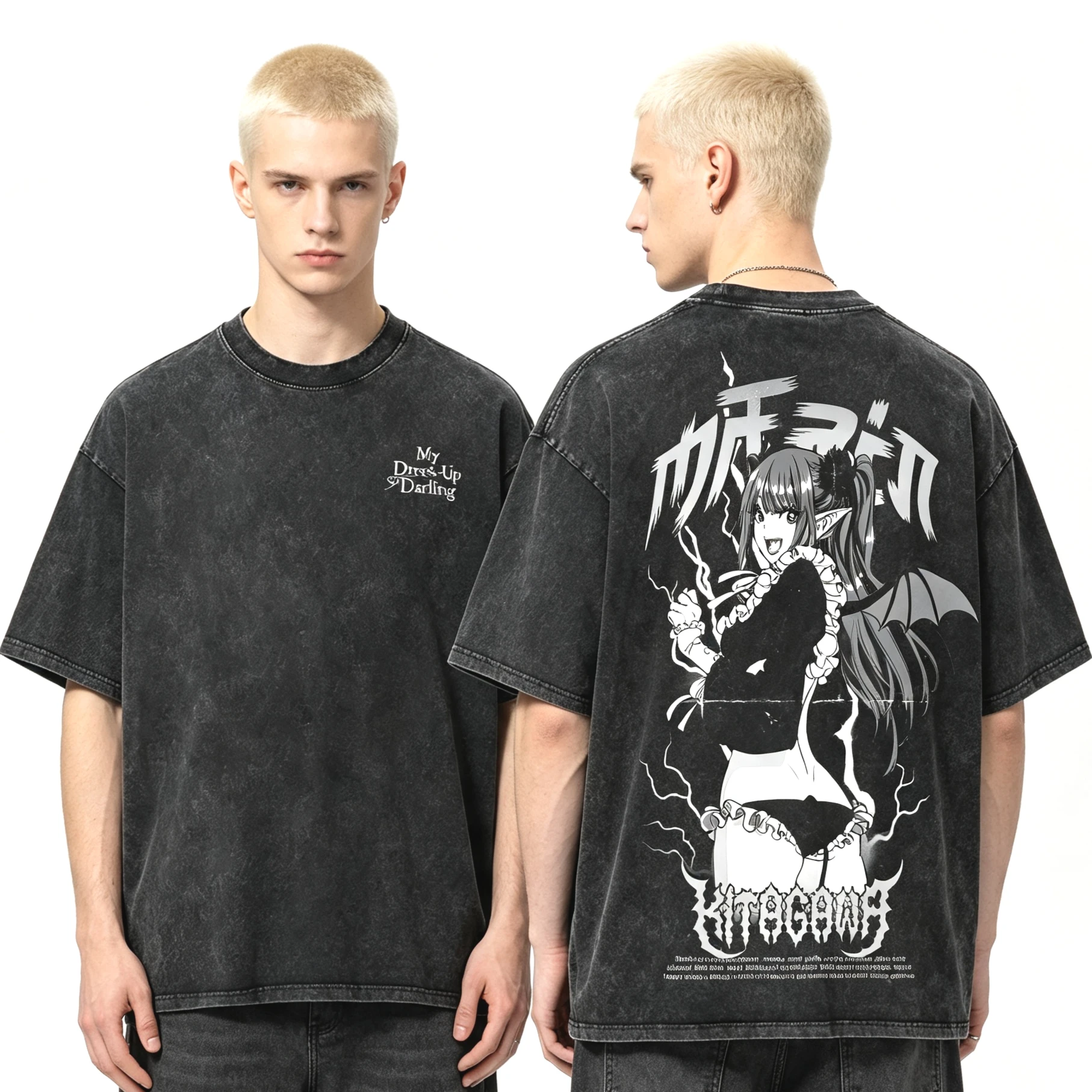 Promoção Quente de Verão 2026: Camiseta Anime My Dress-Up Darling Y2K Unissex Hip Hop Punk de Algodão Streetwear Oversized