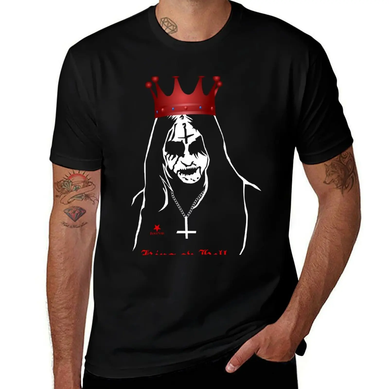 

King ov Hell T-Shirt black cotton t-shirt plain for man package t shirts designer t shirts with prints T-Shirt