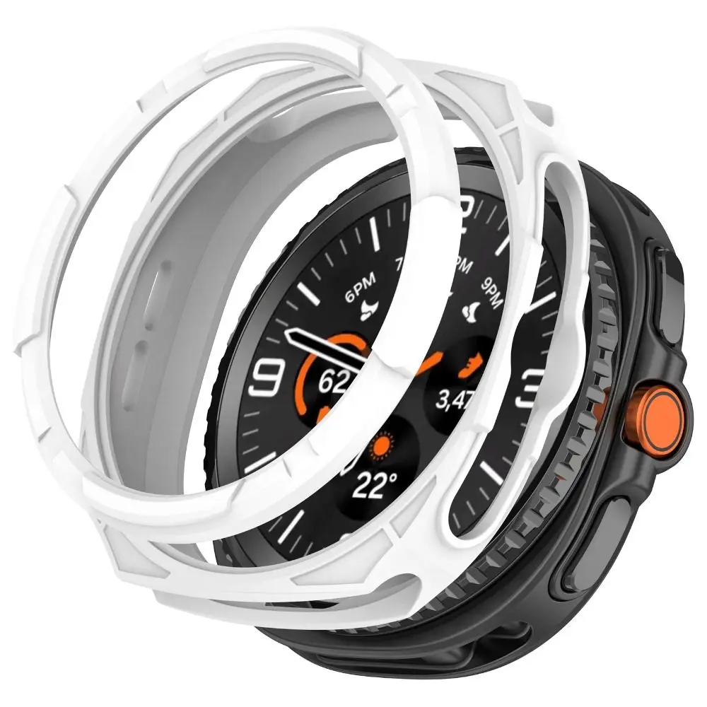 TPU Protective Case Hollow Soft Watch Bezel Anti-Scratch Edge Shell for Samsung Galaxy Watch 8 Classic Smart Watch Accessories