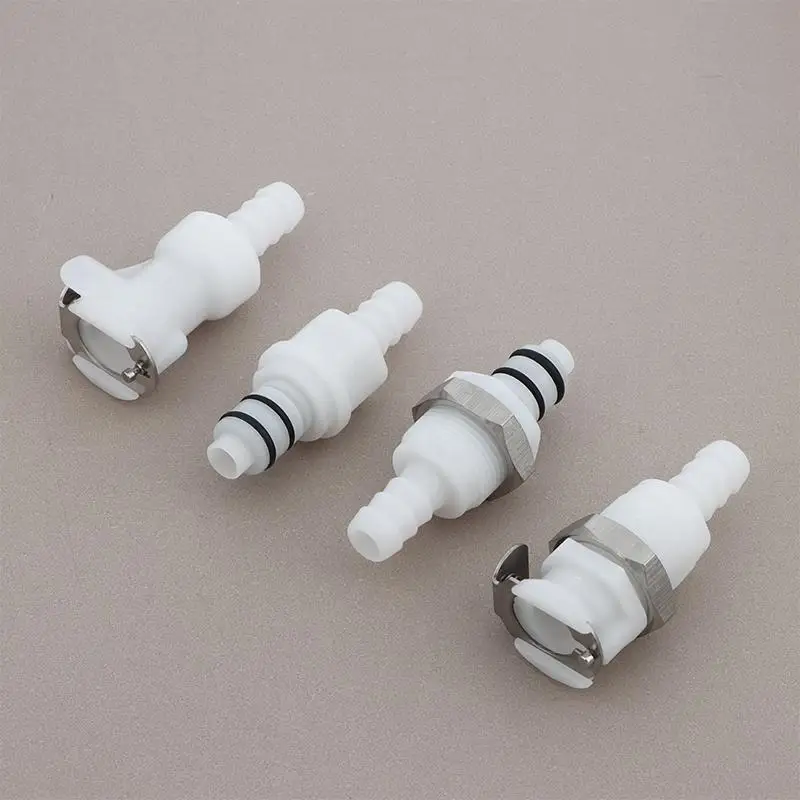 Schnellkupplung mit Absperrventil 1/4" 5/16" 3/8" Schlauchanschluss für Hydroponisches Anbausystem – Detail 5