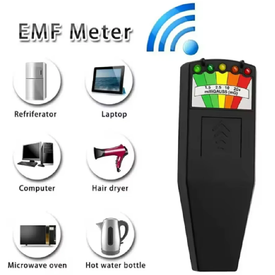 BR-9C detektor promieniowania elektromagnetycznego EMF podręczny cyfrowy wyświetlacz licznik geigera w pełni funkcjonalny Tester typu