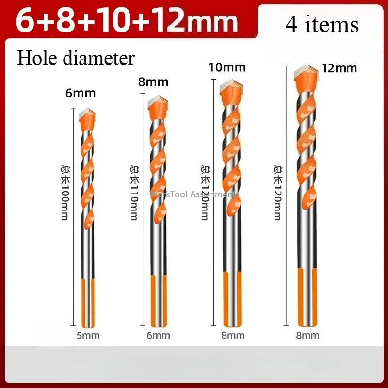 Overlord Twist Drill for Steel Concrete Cement Wall Tile Ceramic Marble Reaming Drilling Hole Universal Drill Bit