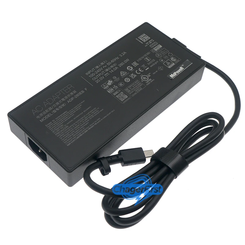 Genuine ADP-280EB F A22-280P1B 20V 14A 280W Square Tip AC Adapter for ASUS ROG Strix G16 G18 G615 G815 TUF Gaming F16 FX608 2025