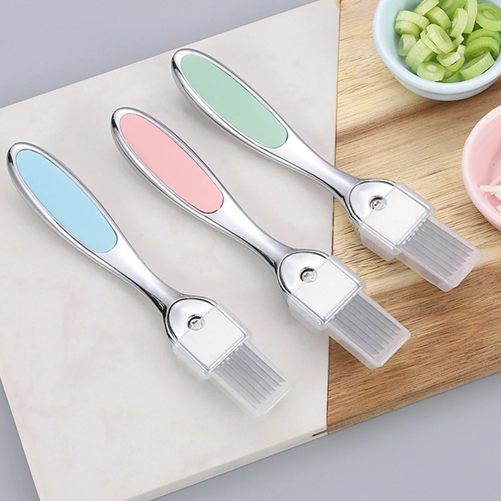 

1 pc Vegetable Chopper Slicer Cutter Tool Onion Garlic Green Shallot Kitchen Supply Household Shredder Fast Easy Manual Food