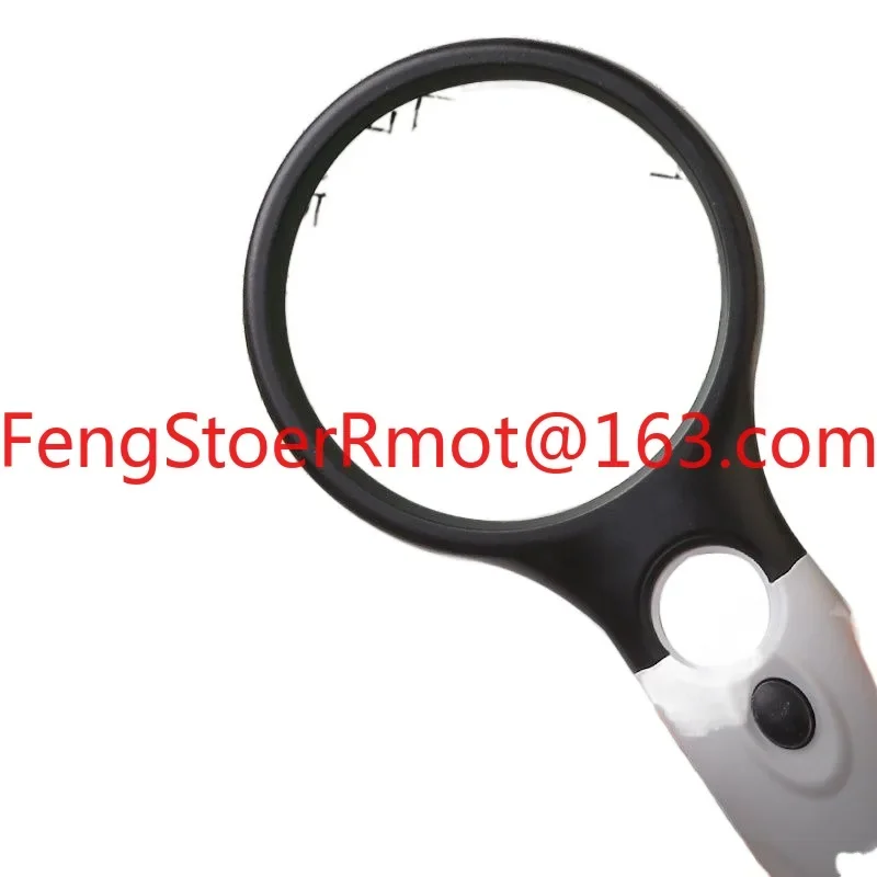 

High definition high magnifying glass with lamp old man reading