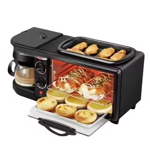 3 in 1 아침 식사 스테이션 전자레인지