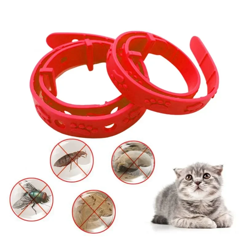 1pcs Pet Dog Cat Collar Anti Flea Mite Lice Insecticide Mosquito Outdoor Adjustable Pets In Vitro Deworming Collar Pet Products