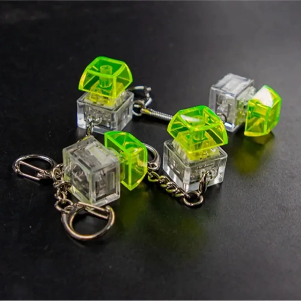 Keyboard Keyring Keycap Keychain Pendant Finger Toy Key Chain