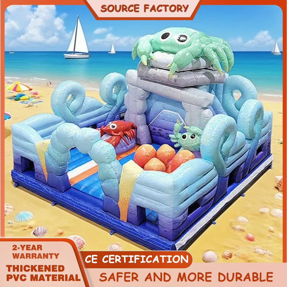 

Надувной батут-парк «Океан» для детей, летний, из ПВХ, уличный, для прыжков, для дня рождения, игрушки