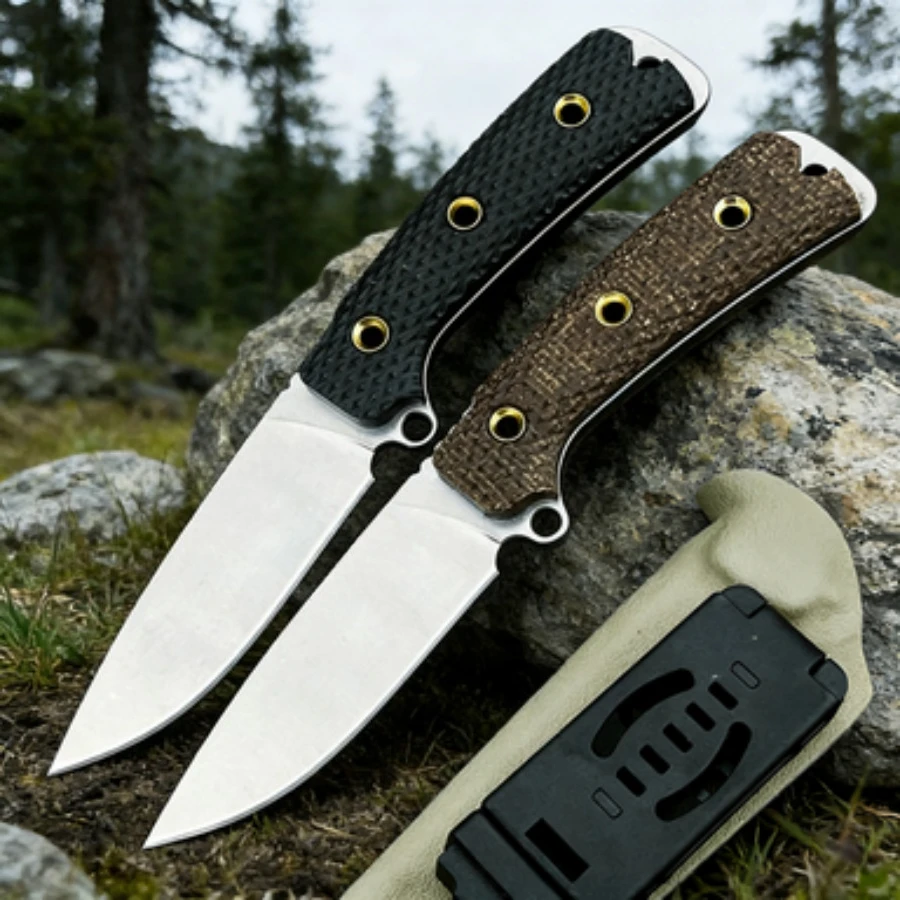 

Многофункциональный походный нож EDC с прямым лезвием, ножнами K-типа и рукоятью из микарты, портативный универсальный нож для выживания и спасения