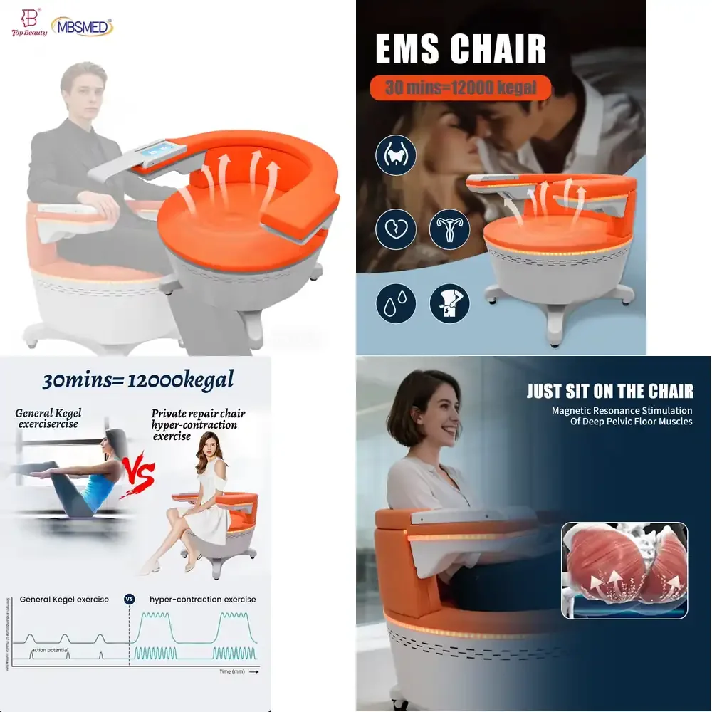 Women Kegel Exercise Training Chair Magnetic Pelvic Floor Pelvic Floor Muscle Strengthening Stimulator Chair for Men