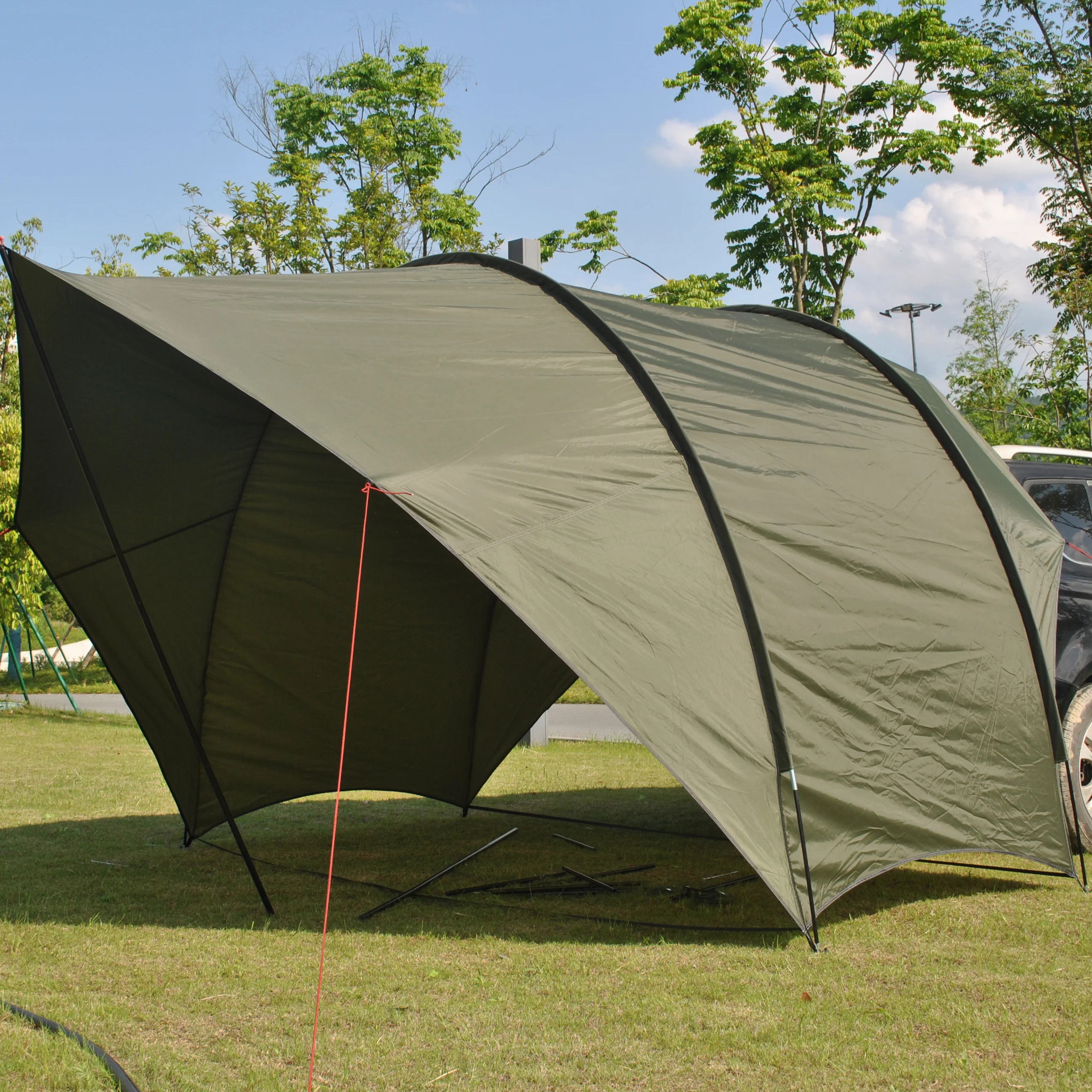 Waterproof Car Awning Sun Shel - Outdoor Camping Car Tail Tent ulasan dan harga