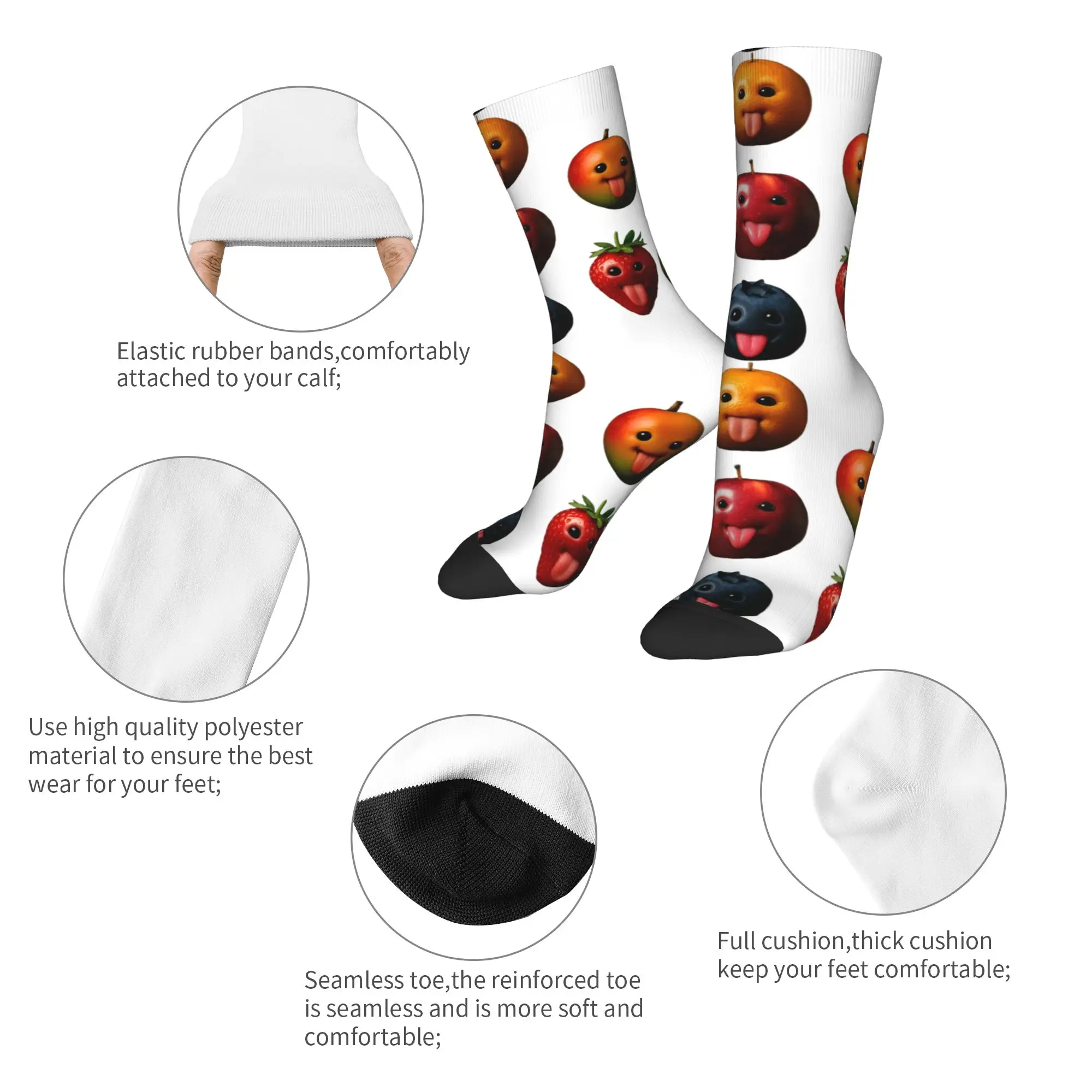 مضحك سخيف AI أبل الجنرال Z ميمي BrainRot الفكاهة اللسان خارج الجوارب جوارب عدم الانزلاق النساء الرجال الجوارب جودة الشتاء تسلق جورب