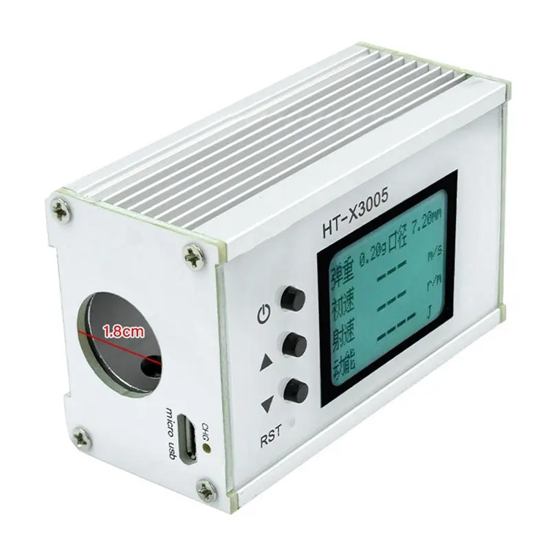 AB42-Shooting Speed Tester HT-X3005/3006 With Backlight LCD Wifi, Ball Velocity Energy Chronograph 1-999M/S Range