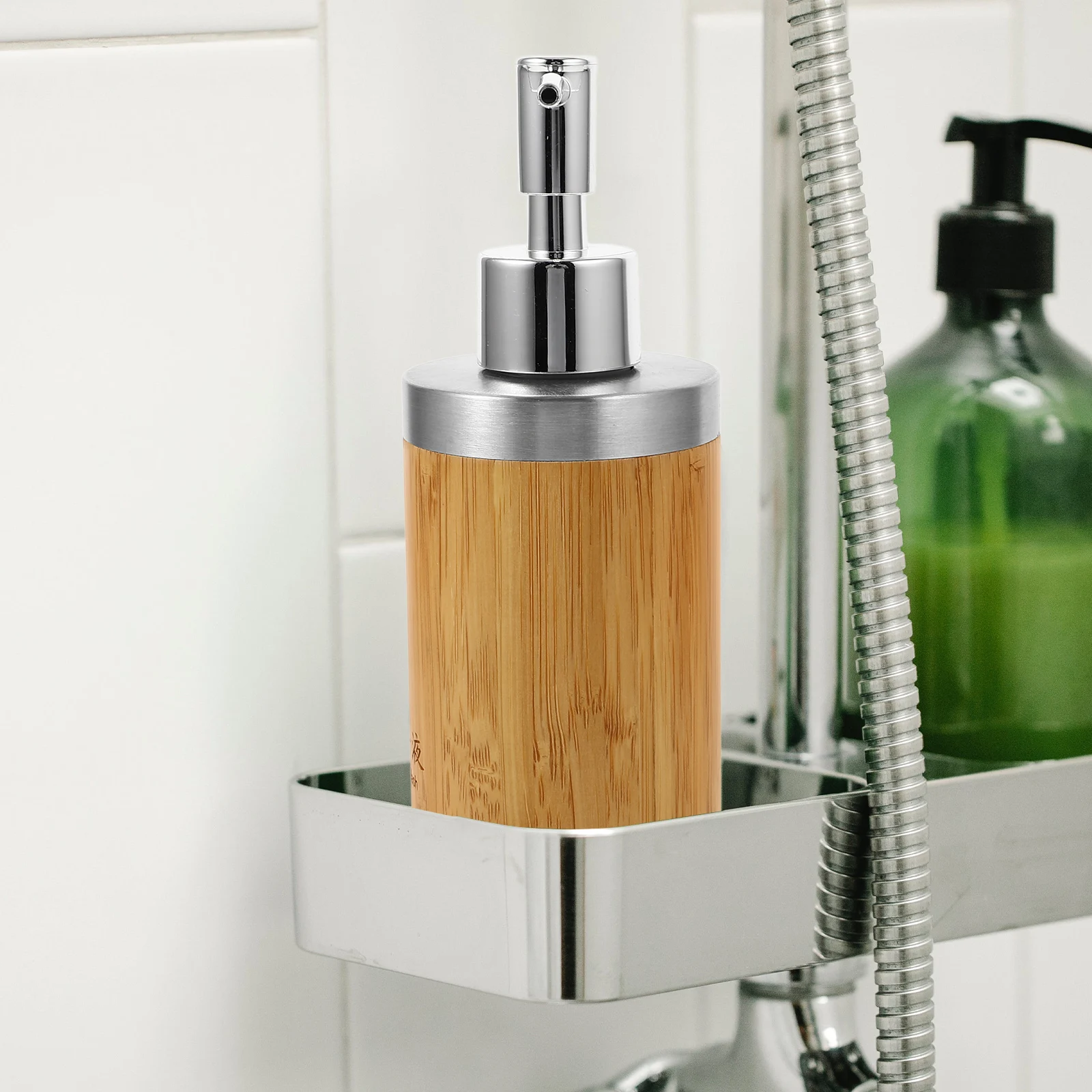 

Foaming Hand Bottle Soap Dispenser Pump Shampoo Refillable Child Proof Plastic Bamboo Bathroom Kitchen Lotion