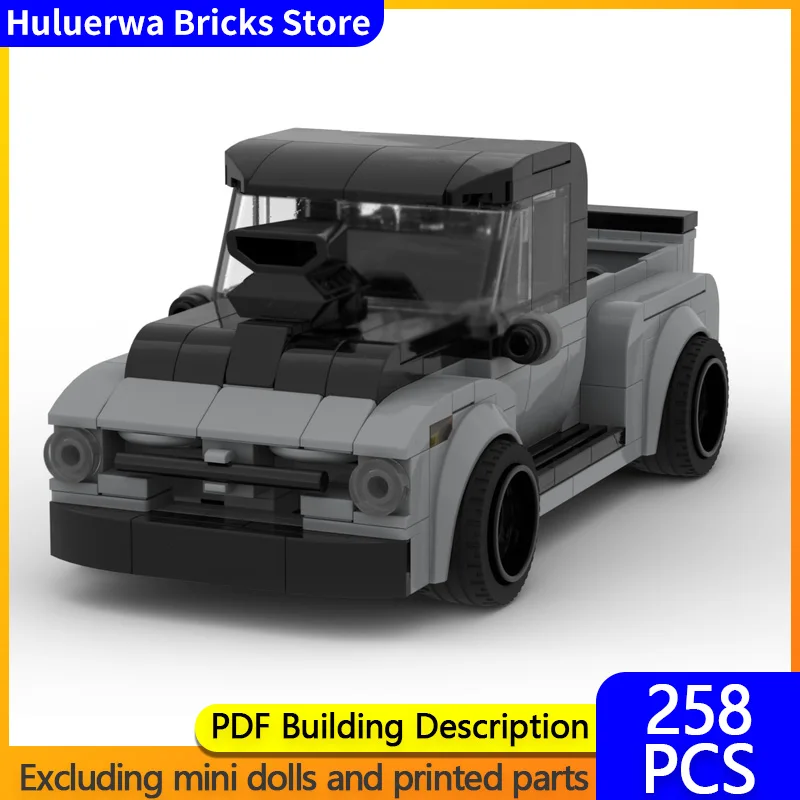 

Speed Racing Car Model MOC Building Bricks F100 Pickup Truck Modular Technology Gifts Holiday Assemble Children Toys Suit