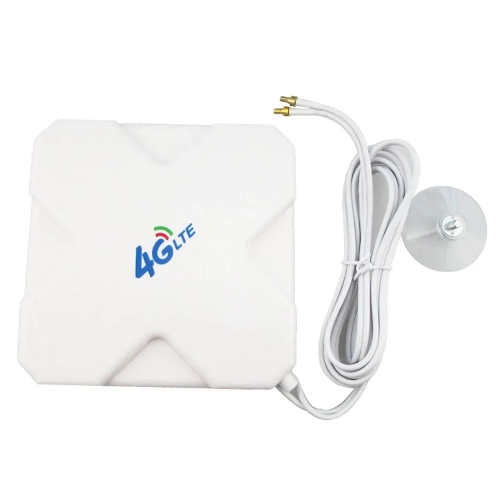 Antena MIMO Direccional de Banda Ancha para Exteriores Hi-Gain 3G 4G LTE de 28dBi, 700-2700MHz, 3 metros, RG174, Antena de Panel