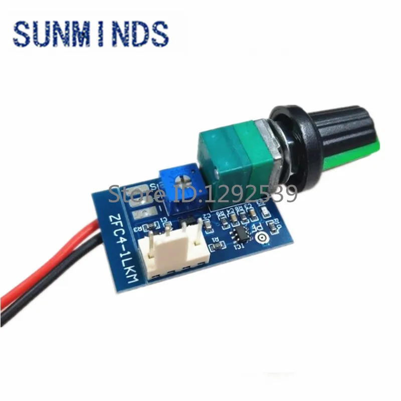 5PCS DC 12V PWM Fan Governor Four-wires With Knob Switch Speed Controller Adjustable Noise Reduction Switch Module Can Shut Down