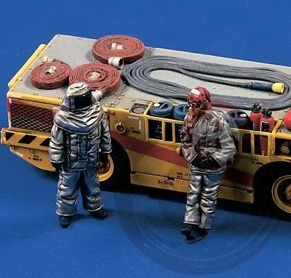 1/48 Scale Diecast Resin Figure Model Kits US Firefighters Do Not Include Cars Historical Hobby Miniatures Unassembled Unpainted