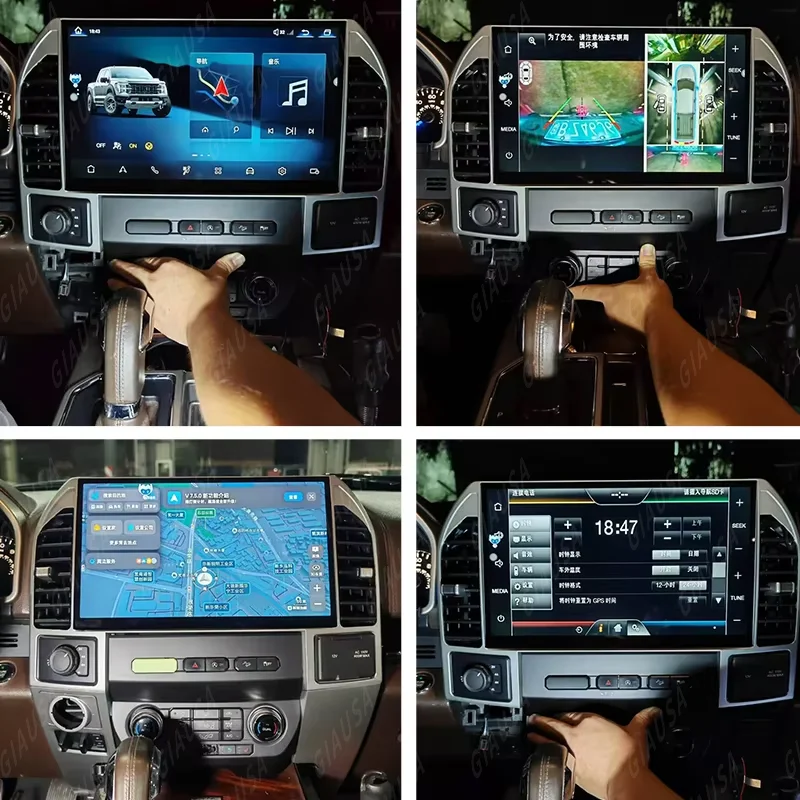 14.6 inch For Ford F150 2015-2019 Carplay Android Auto Car Radio Car Multimedia Player 4G WIFI GPS Navigation Stereo Head unit