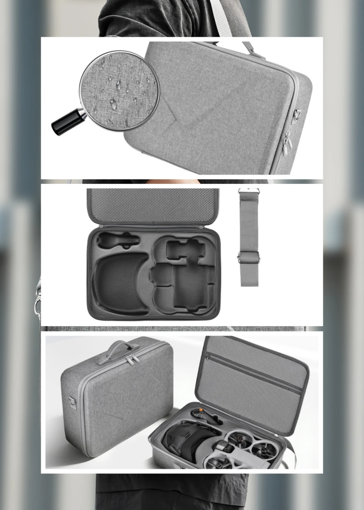 

Чехол для переноски DJI Avata 360 Long-Life Fly More Combo, вместительная сумка для хранения, пылезащитный защитный кейс