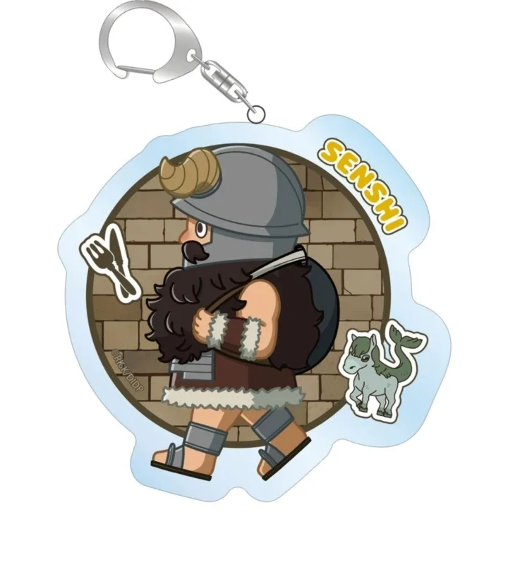 Hot 6cm Anime Delicious In Dungeon  Bag Acrylic KeyRing Anime Cell Phone Pendant  As A Gift For Fans Exquisite Product Keychain