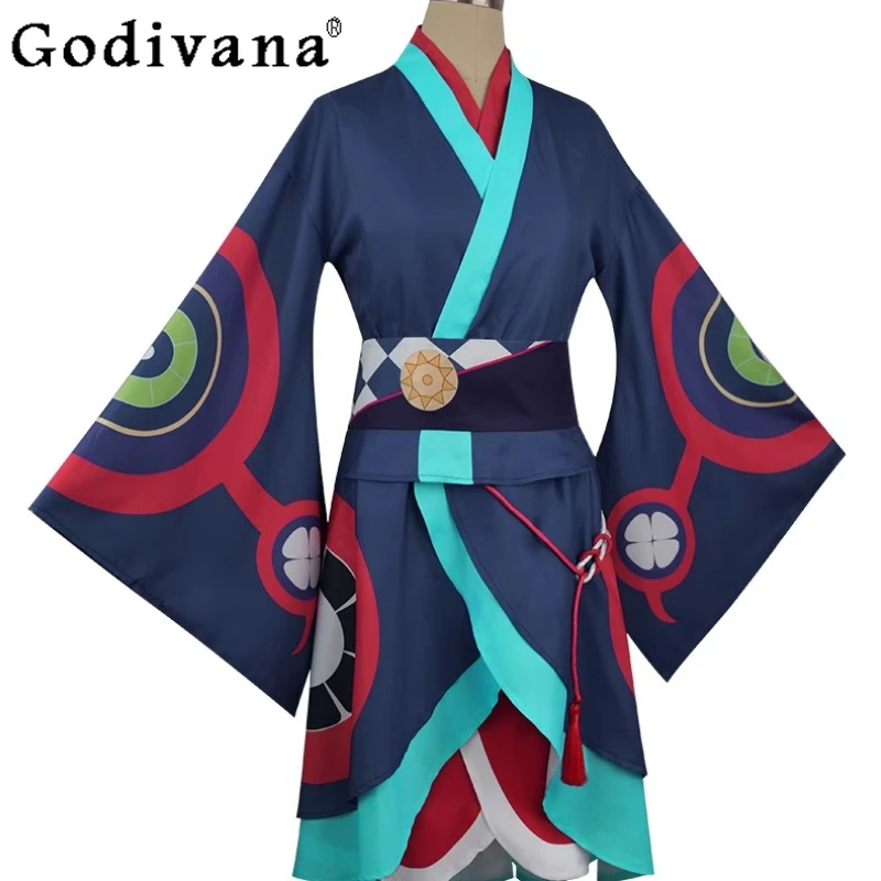 Anime Mononoke Cosplay Set Men Women Medicine Seller Costume Kimonos Suits Female Halloween Anime Game Outfits