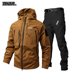 THORSOL Cycling Clothing Set Waterproof Motorcycles Jacket Mountain Bike Windbreaker Bicycle Pant Traje Ciclismo Hombre Invierno