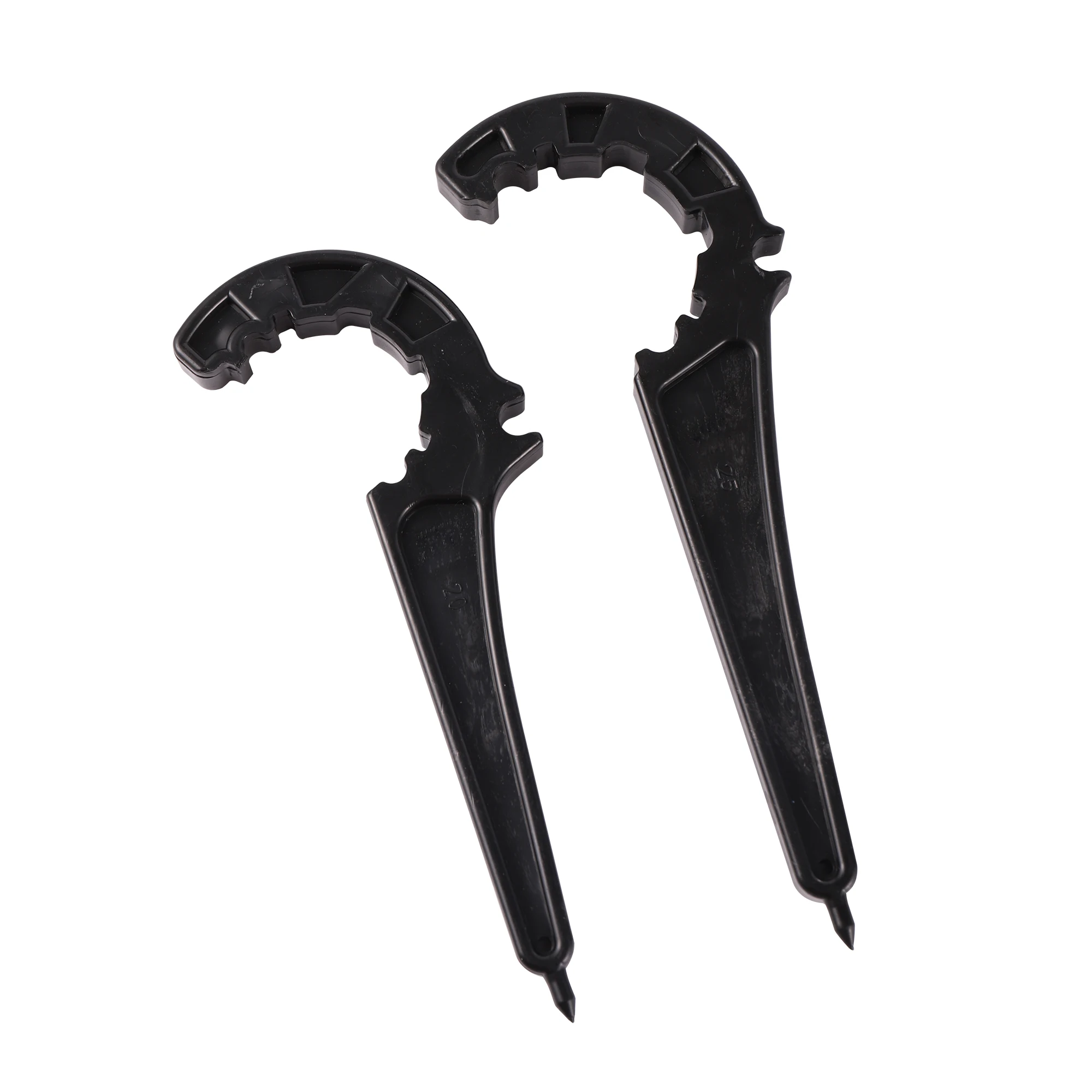 25-50Mm Wrench Spanner Tool Open End Adjuster PVC Tee Drain Pipe Black Plastic Muffler Fastener Universal Hand Tool 1Pc