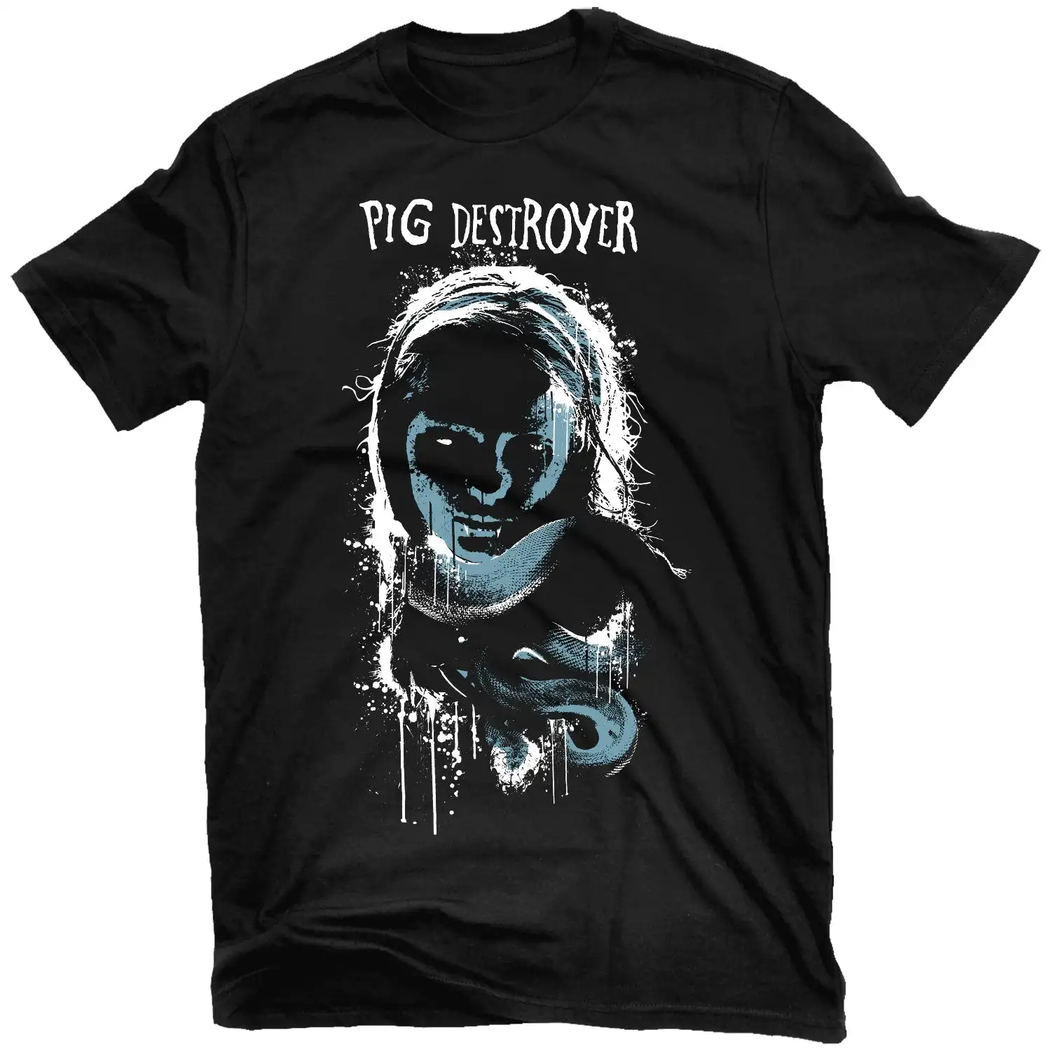 Venom Pig Destroyer Rock Band Graphic Tee 100% Cotton Round Neck Casual Unisex T-shirt Summer Top