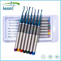 7Pcs Dental Implant Luxating Root Tooth Elevator Knife Titanium Alloy Extraction Minimally Invasive Dentist Tool