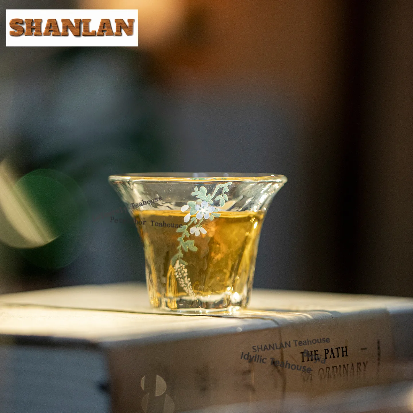 50ml Glass Orchid Snowflake Teacup Handmade Tea Bowl Set Of Cups Tea-tasting Personal Cup Chazhan Master Cups Tea Ceremony