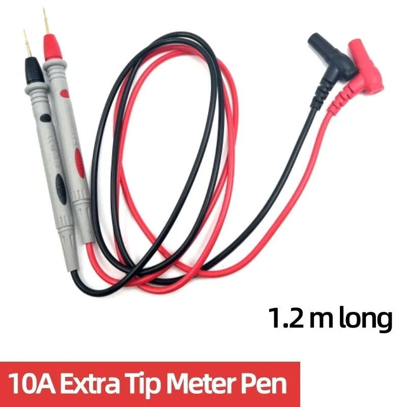 Multimeter Measuring Pen Wire Extra Tip Pen Fine Tip 1000V 10A Gold-Plated Copper Needle Pen Multimeter Pen