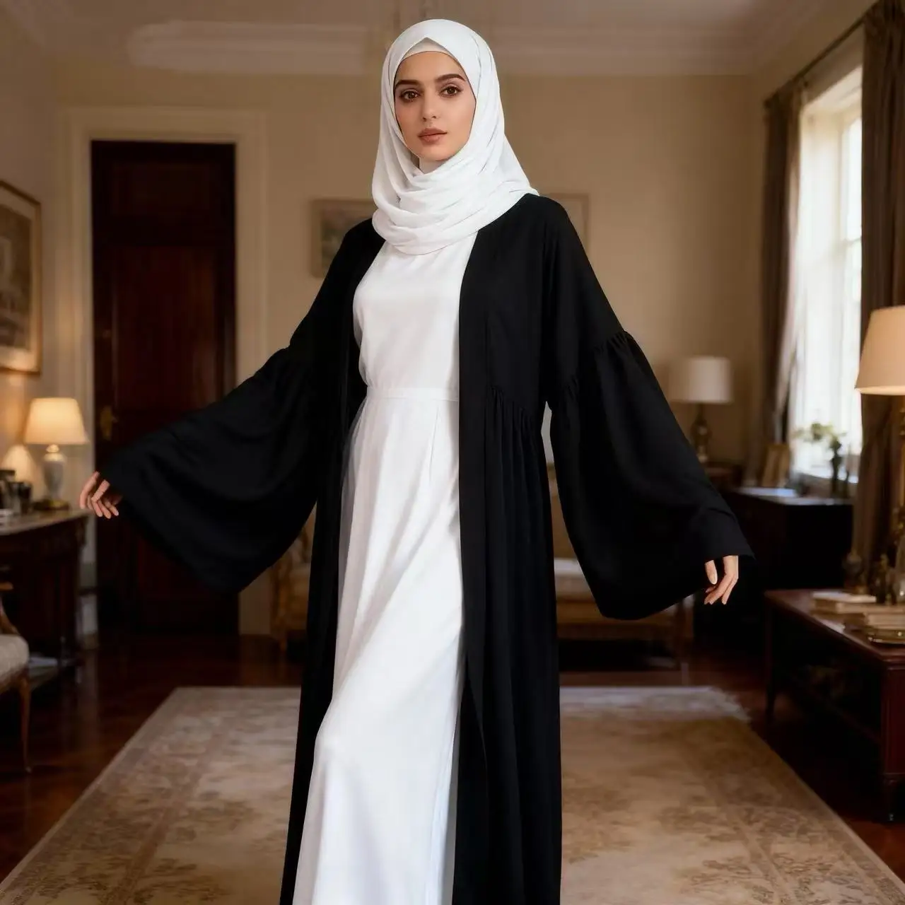 2026 femmes musulmanes Kimono Cardigan Robe Maxi dubaï ouvert Abaya turquie caftan Eid Islam vêtements Kebaya Caftan Femme Robe Ramadan