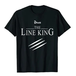 Funny Drugs The Line King Design Gift T-Shirt Faddish Birthday T Shirts Cotton Men's T Shirt Birthday Fashion streetwear