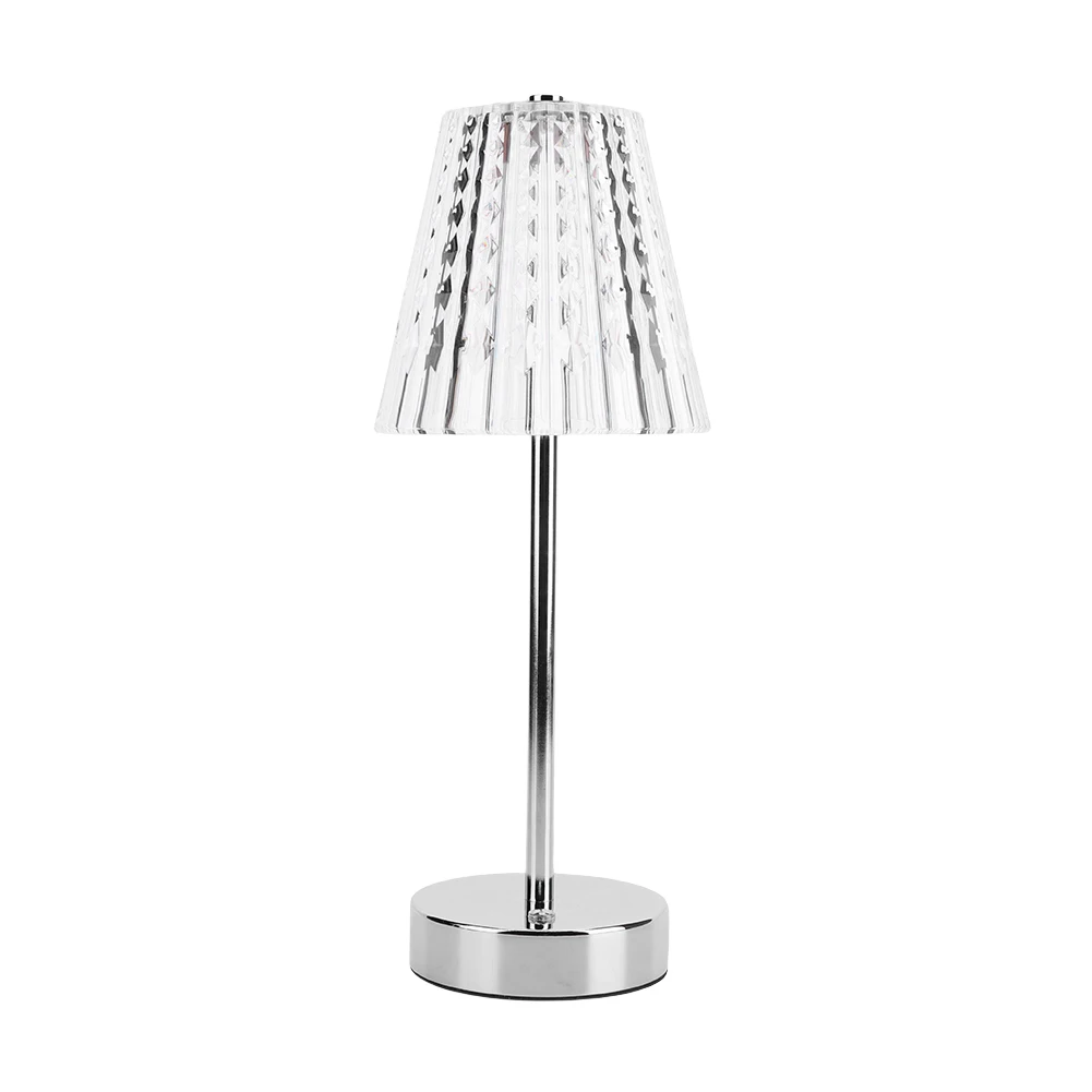 الكلاسيكية المحمولة ضوء الليل الاكريليك رومانسية منضدة مصباح 3 ألوان قابل للتعديل بطارية تعمل لغرفة النوم غرفة المعيشة ديكور