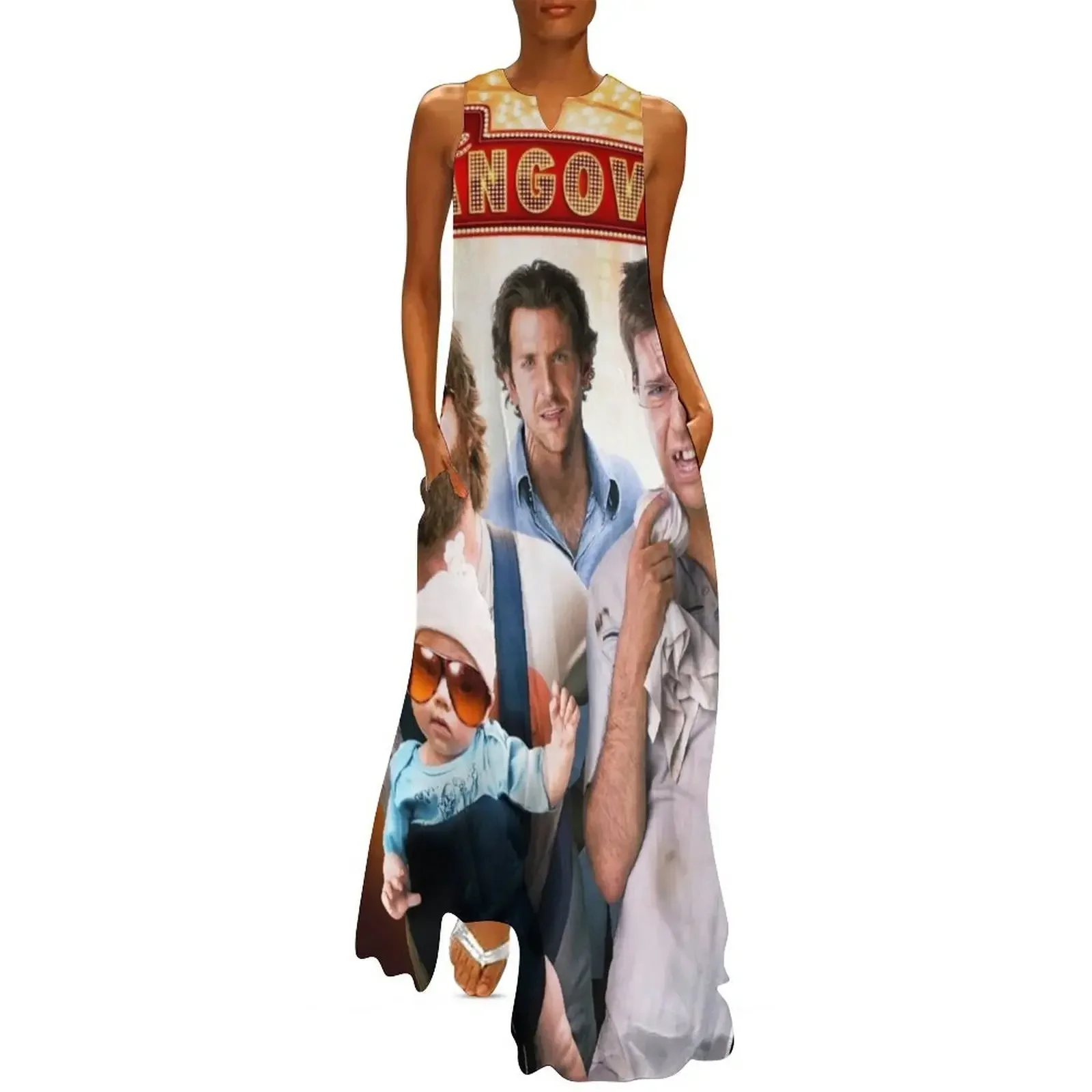 

The Hangover Long Dress dresses for women 2025 clothing women summer 2025 elegant dress Women's summer suit Dress