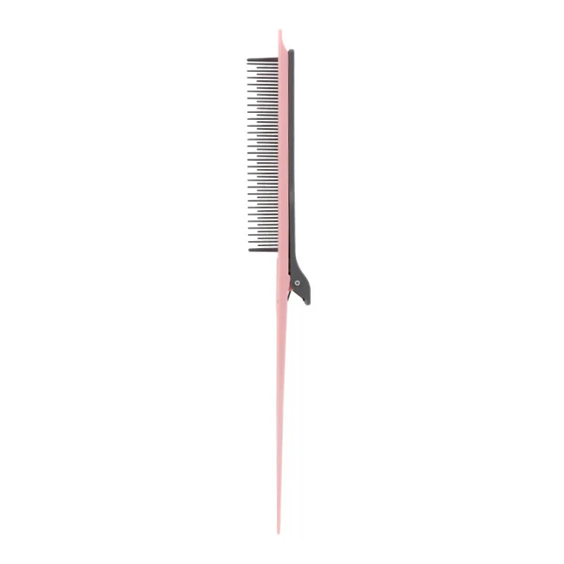 Point-tail Highlight High-gloss Comb Point-tail Plastic Comb Hair Salon Color Brush Styling Comb Tool Weave With Hair Clip