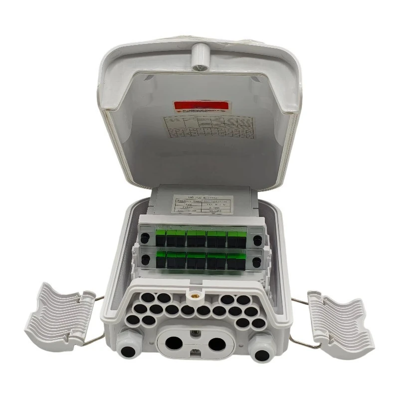 FTTH FTTX FDB 16 Core 24 Port SC Fiber Optic Distribution Box Outdoor IP66 Waterproof with 1x16 PLC Splitter for Network
